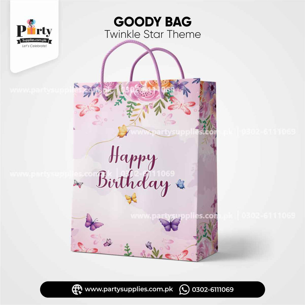 Butterfly theme favor/goody bags for birthday party decoration