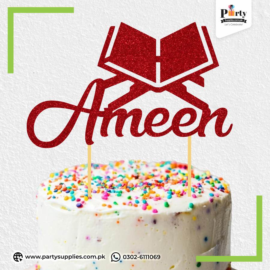 Ameen Glitter Cake Toppers