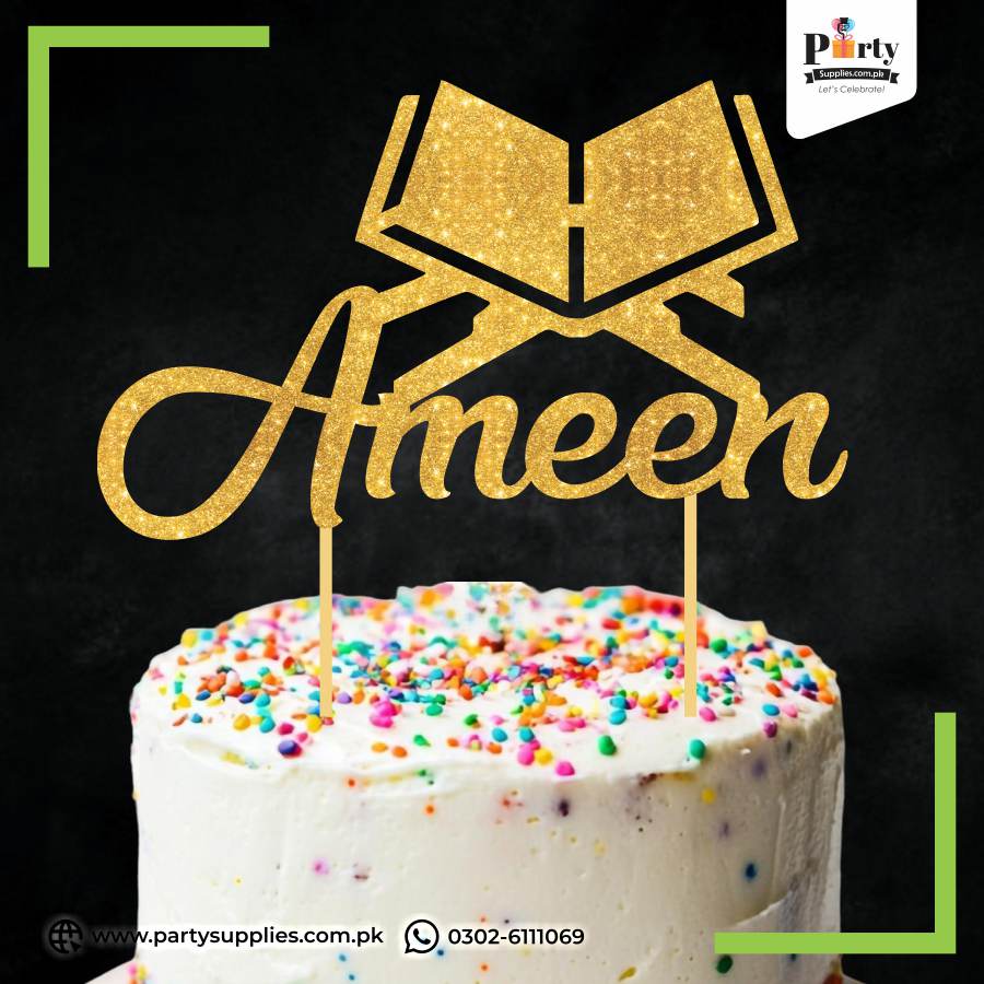 Ameen Cake Toppers for Cake Decoration in Glitter