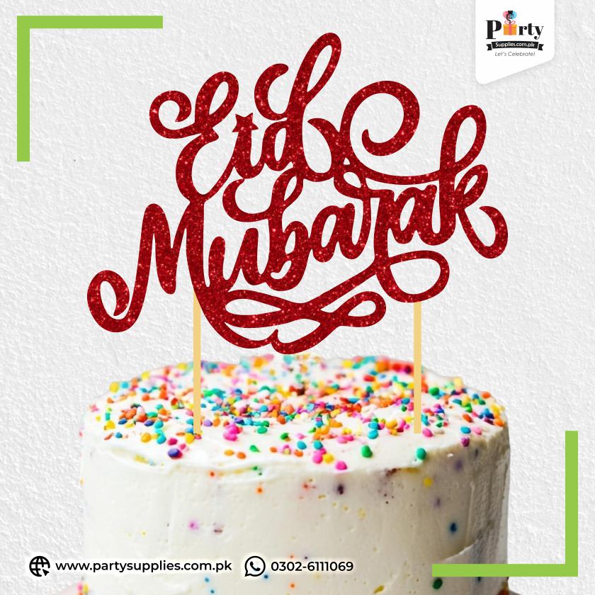 Eid cake topper for cake decoration