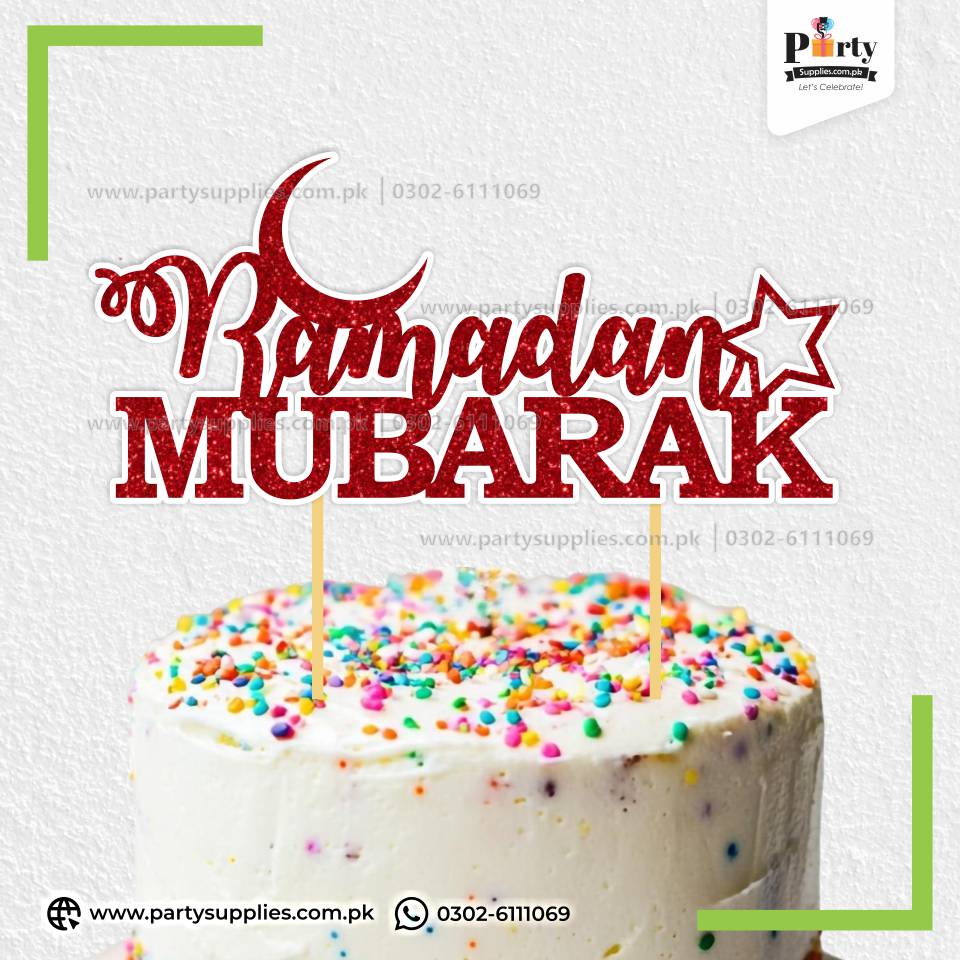 Ramadan Mubarak Cake Decoration Cake Topper