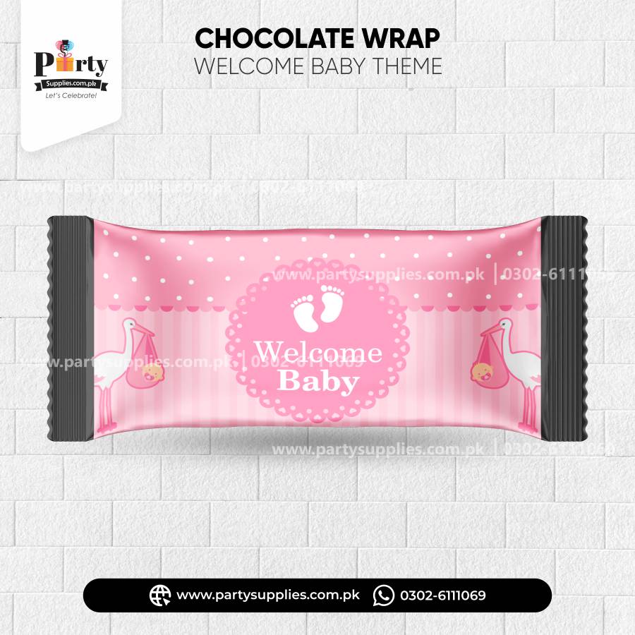 Chocolate Wraps for Welcome Baby Party Decoration 