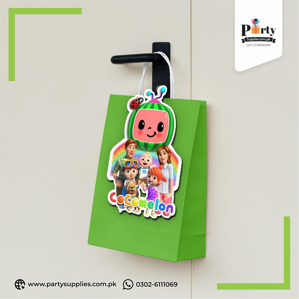 Goody Bags | Favor Bags for Birthday Decoration in Cocomelon Theme 