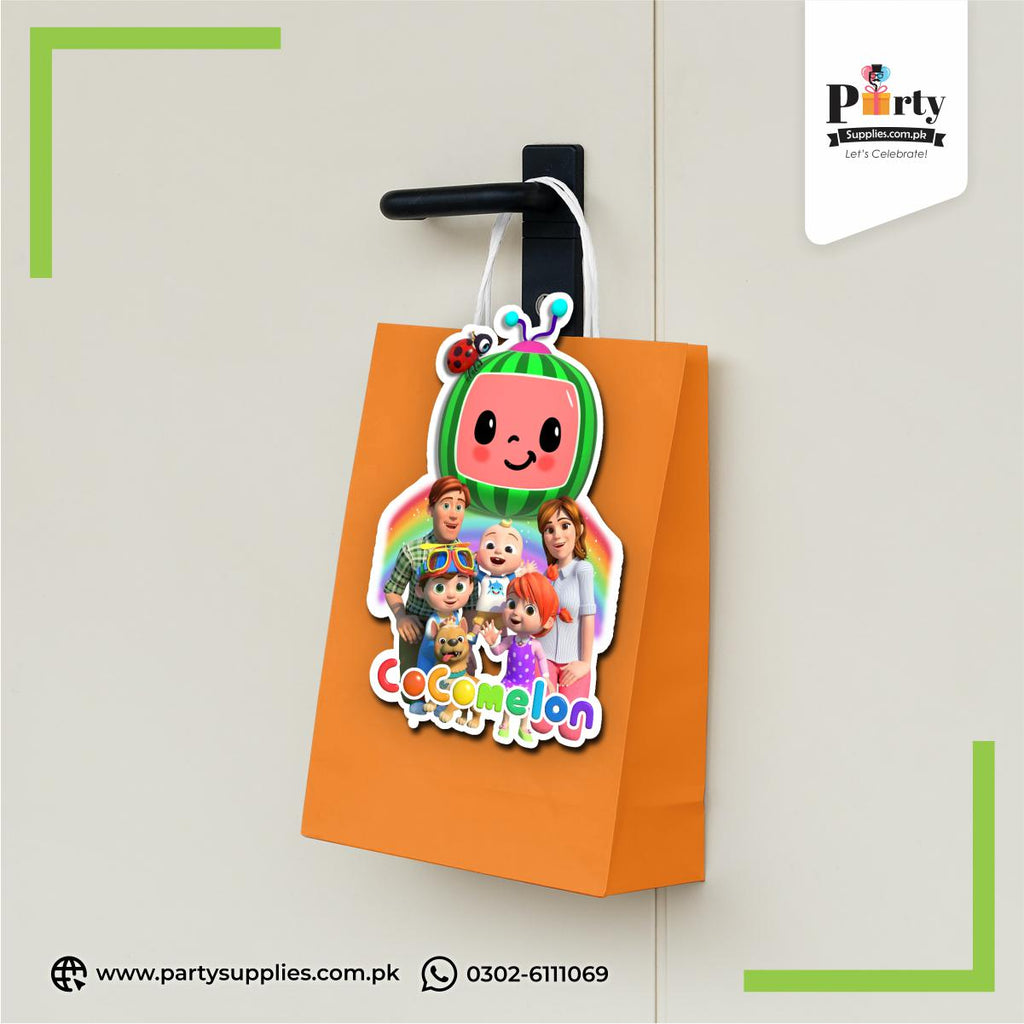 Cocomelon Theme Goody Bags | Favor Bags for Birthday Decoration