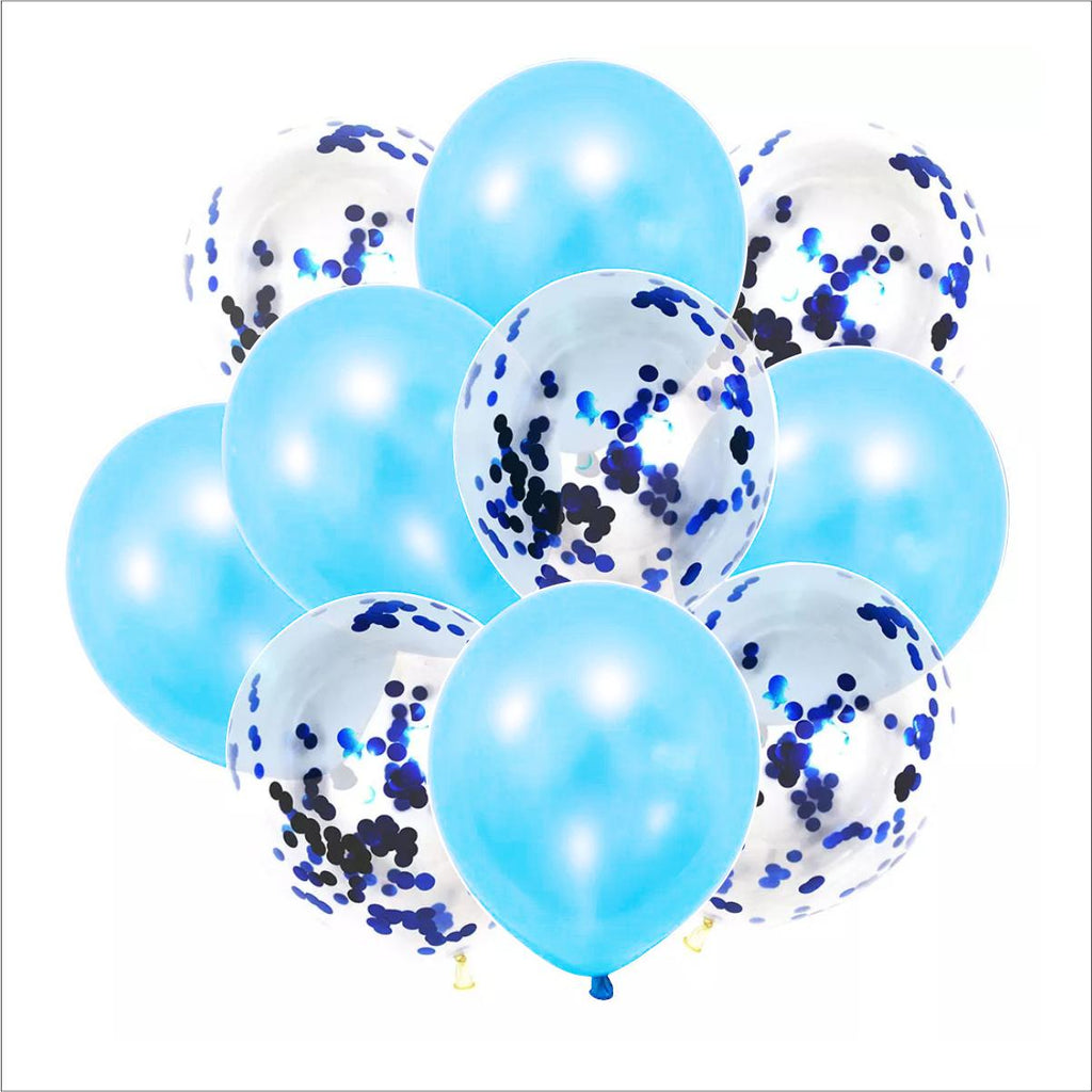 Sky Blue Color Confetti Balloons Birthday Party Decorations for Any Celebration