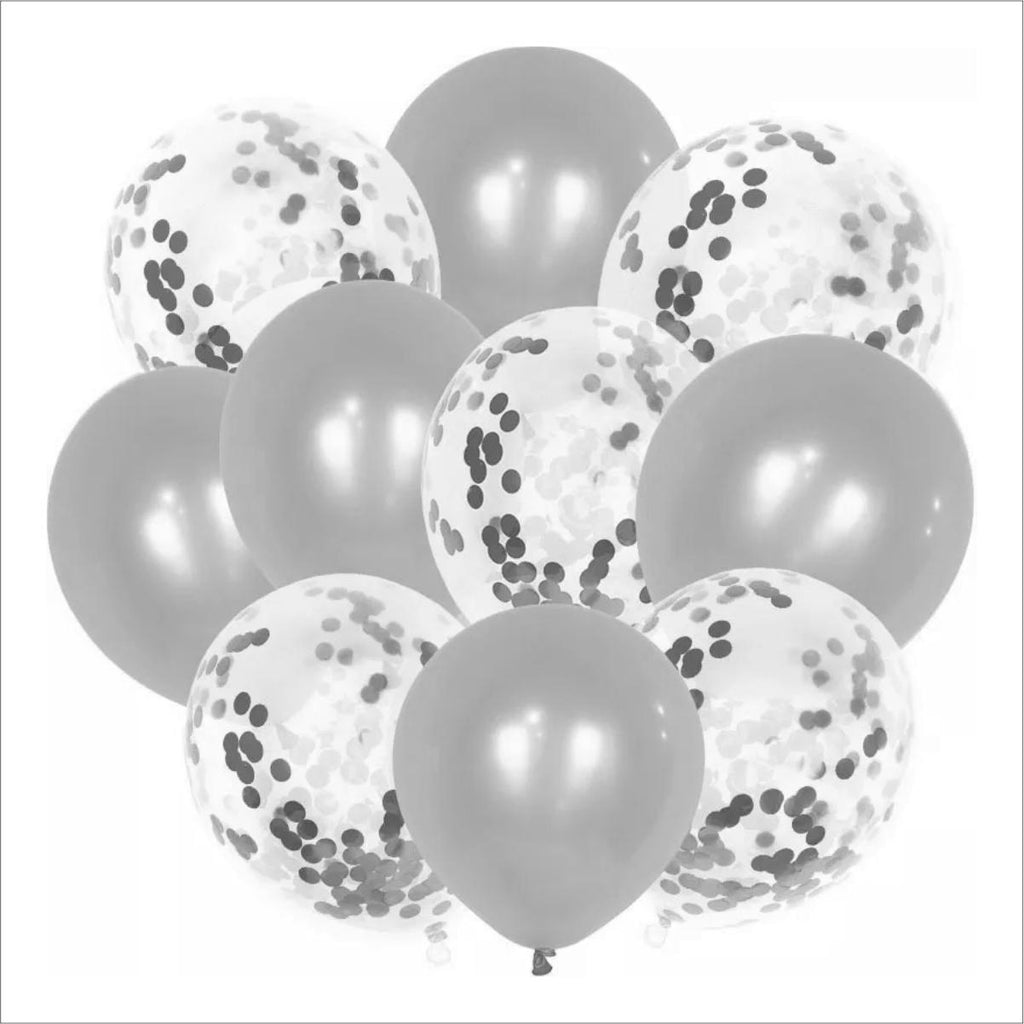 Confetti Balloons 10-Piece Set - for Party Decorations
