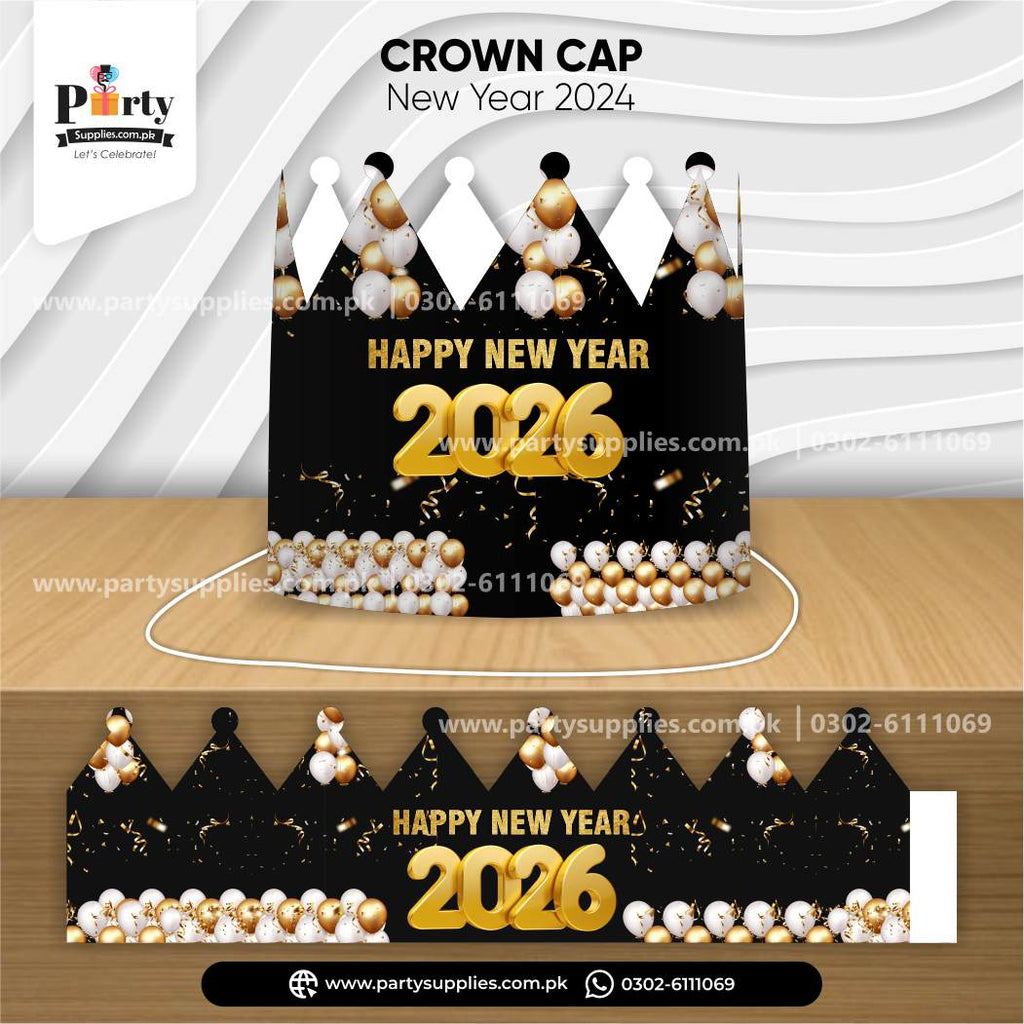 2026 New Year Party Celebration Crown Cap 