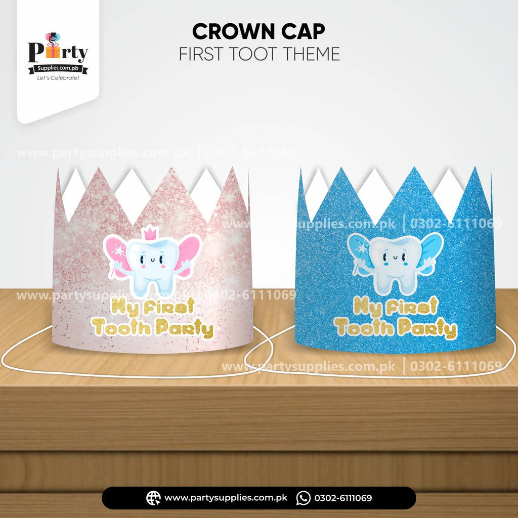 First Tooth Party Celebration Crown Cap