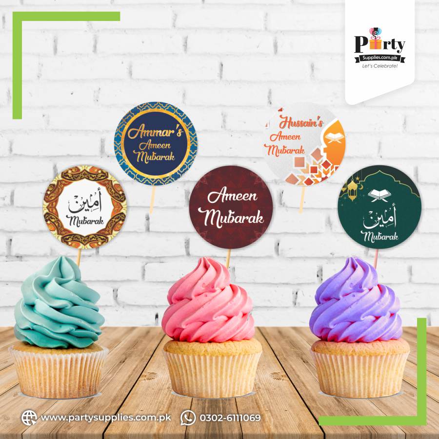 Ameen Mubarak Khajoor or Cupcake Toppers