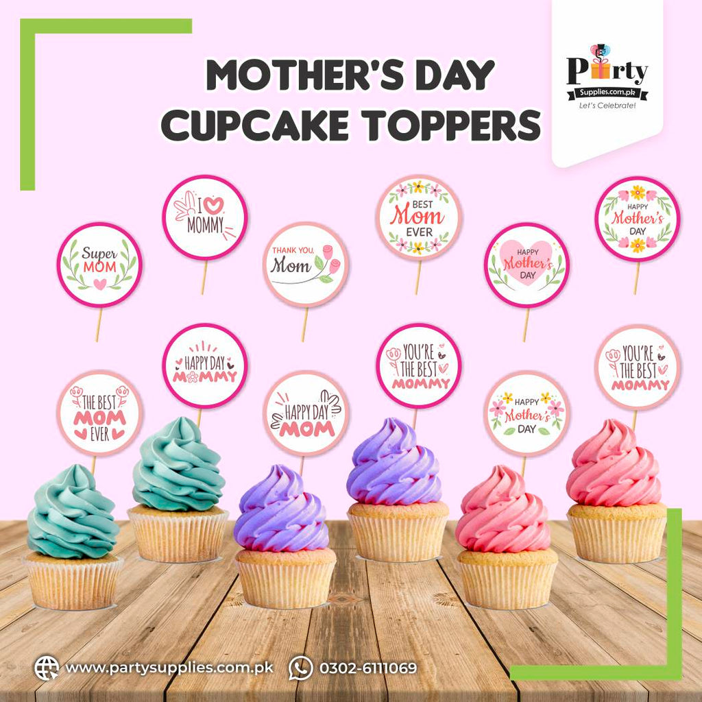 Happy Mother's Day Cupcake Toppers 