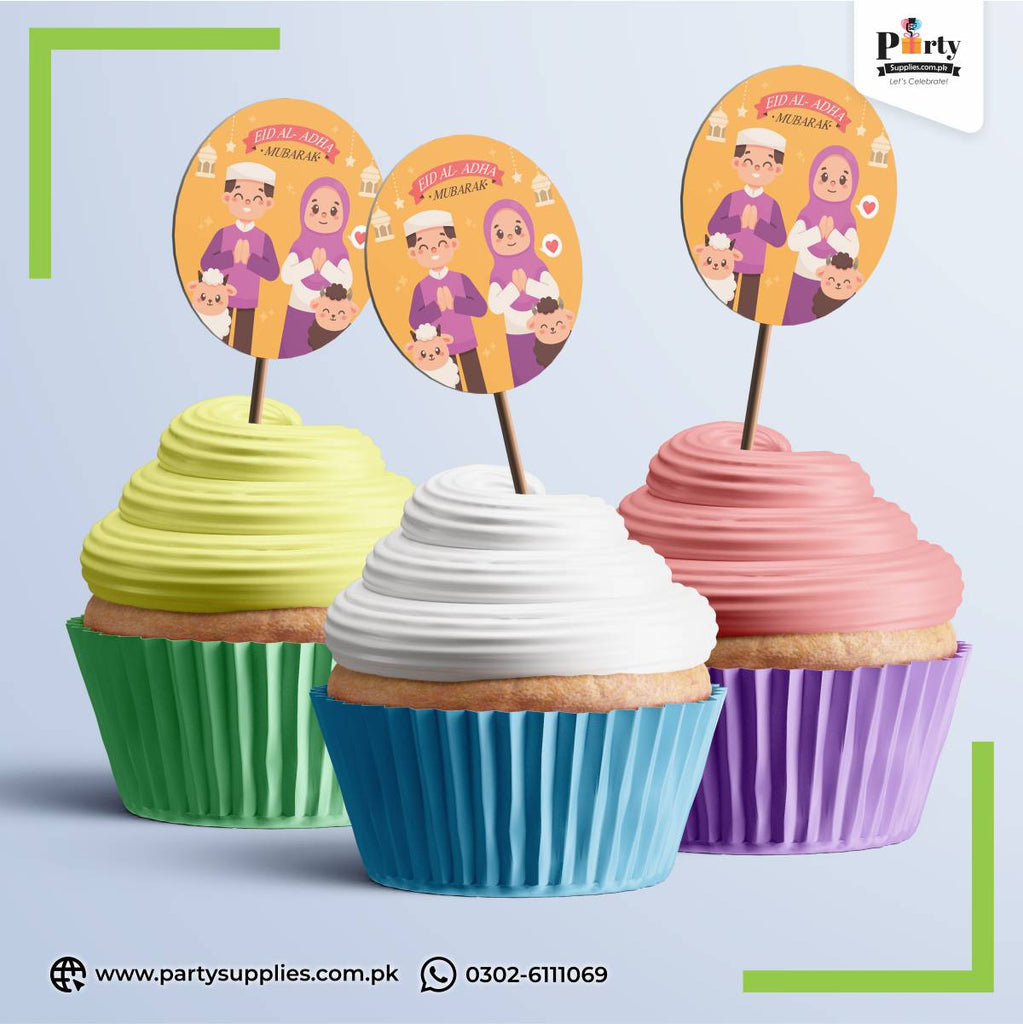 Eid ul Adha Mubarak cupcake topper for Cupcake Decoration