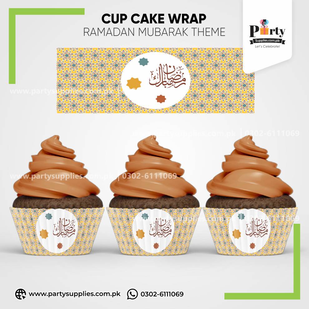 Ramadan Mubarak Cupcake Wraps