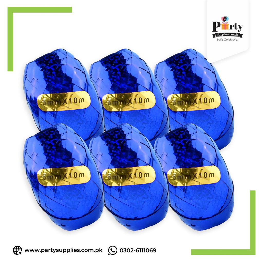 Blue Color Balloon Curl Ribbon for Balloon Decoration