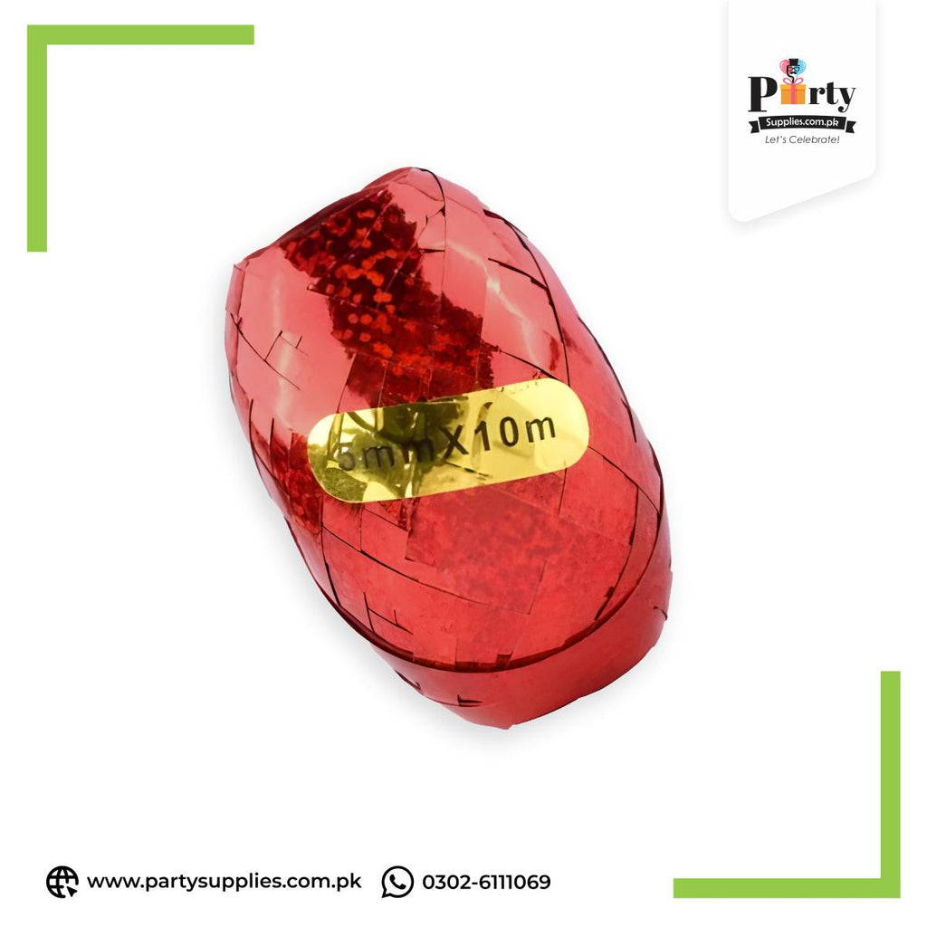 Red Color Curling Balloon Ribbon for Balloon Decorations