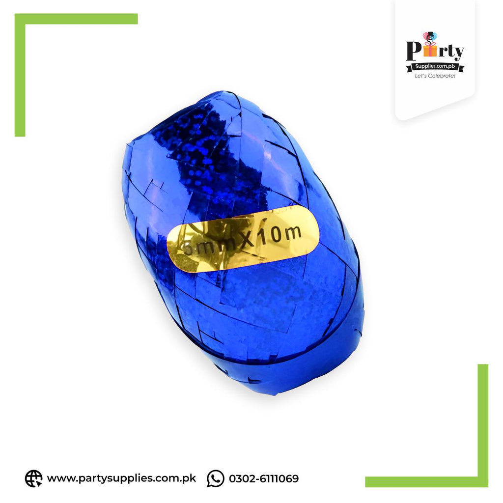 Curling Balloon Ribbon for Balloon Decorations in Blue Color