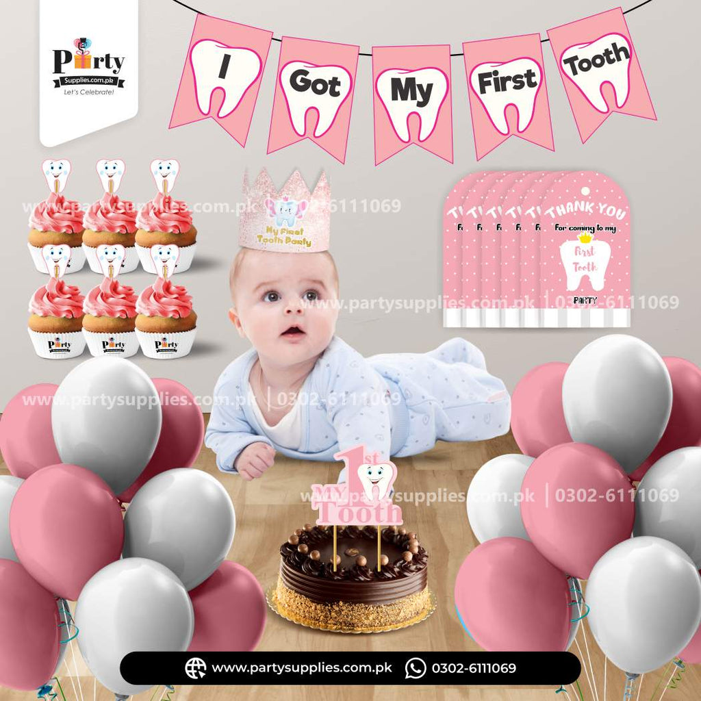 First Tooth Celebration or Girl