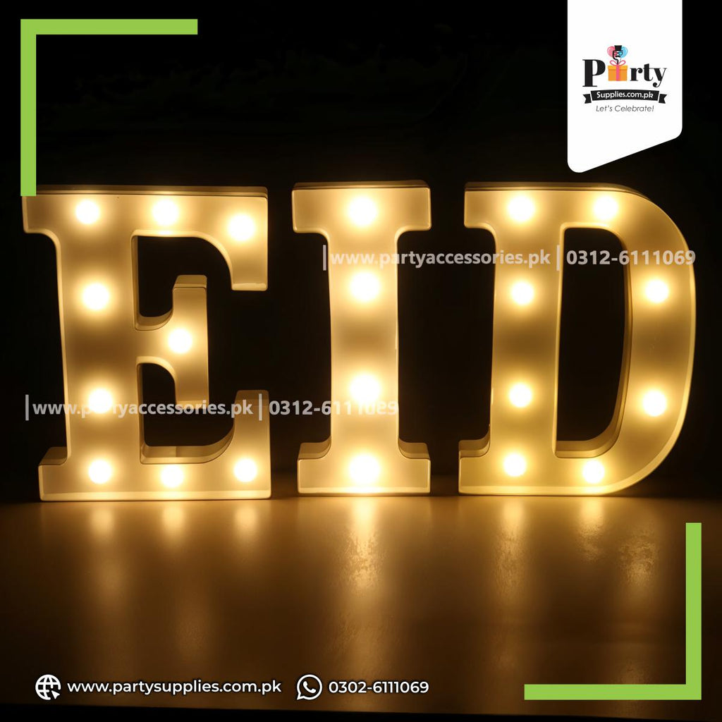 EID LED letters | Marquee LED Alphabets EID light up letters