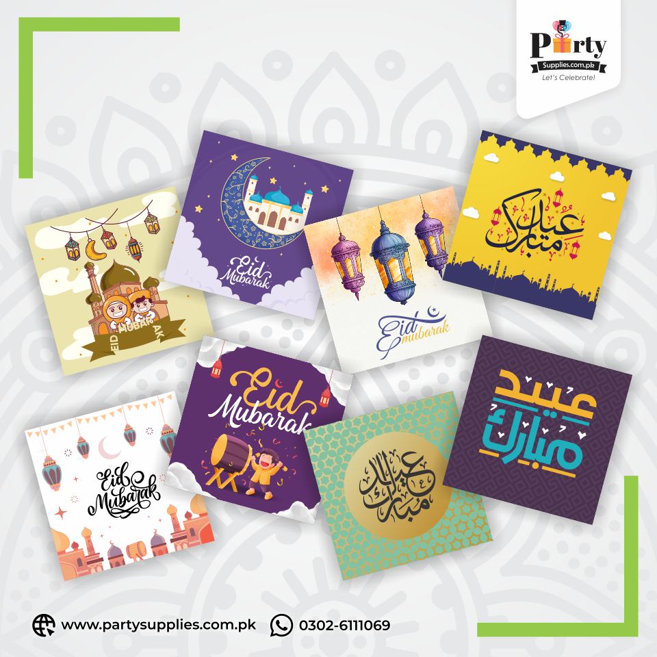 Eidi Envelopes Modern Style Money Envelopes for Eidi Distribution | Pack of 12 pcs