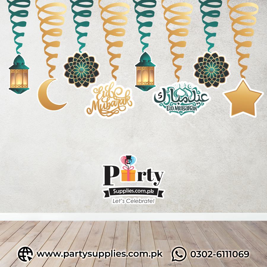 Spiral Hanging Swirls Decorations | Eid Decorations 2025