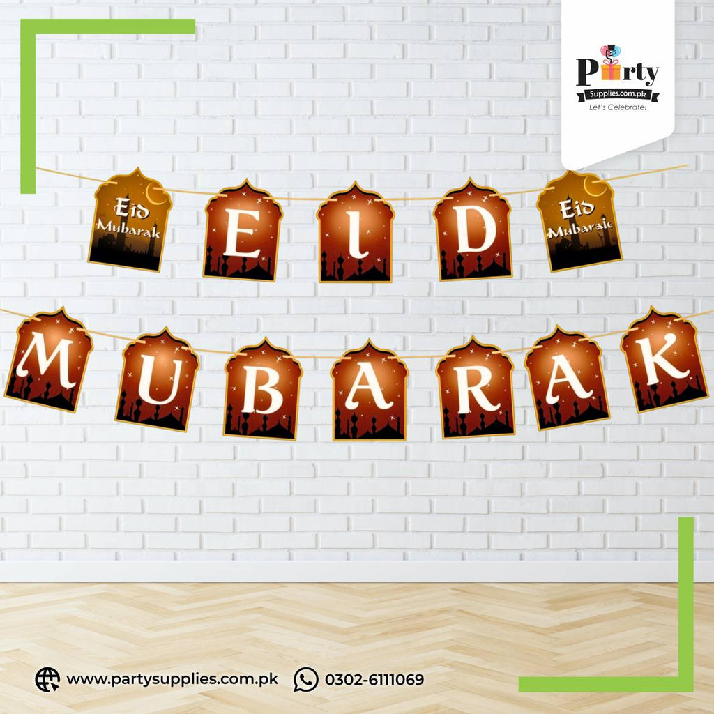Eid Mubarak Wall Decoration Bunting Banner