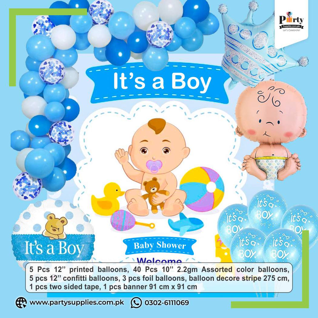 Welcome Baby Garland Backdrop Kit for Wall Decoration