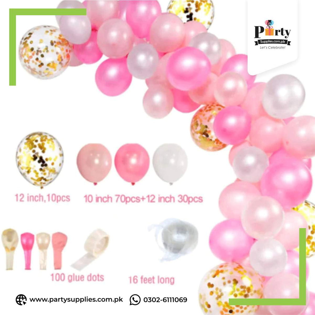Welcome Baby Colors Theme Balloons Garland Arch Kit Set