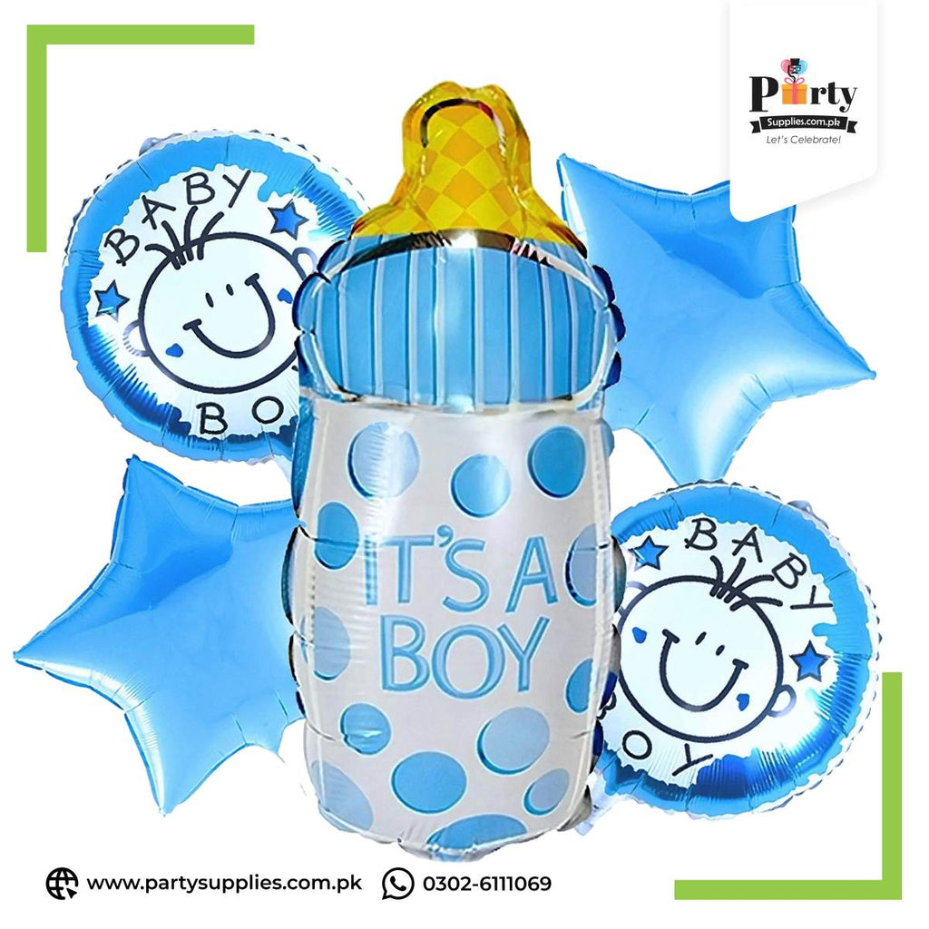 Its a baby Boy exclusive foil balloons set of 5 pcs