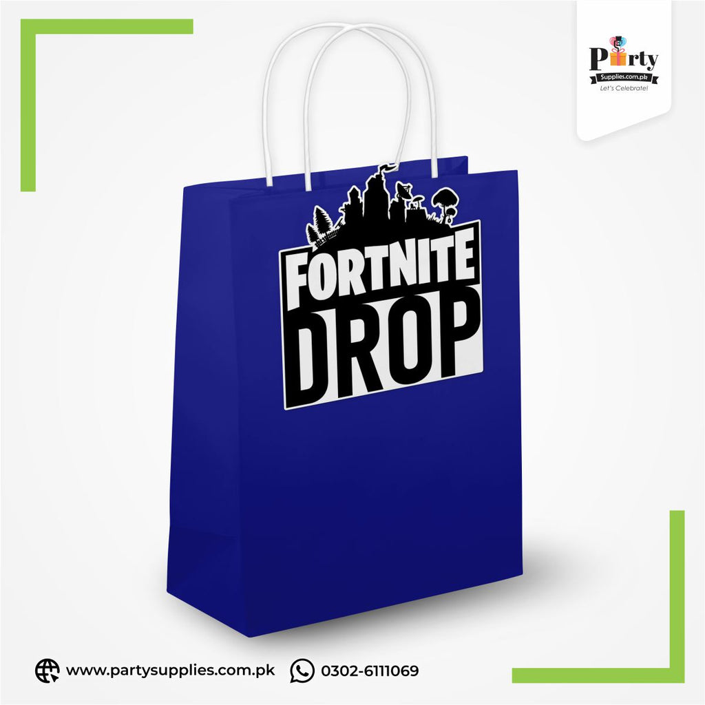 Fortnite Theme Goody Bags | Birthday Party Favor Bags 6 pcs Pack