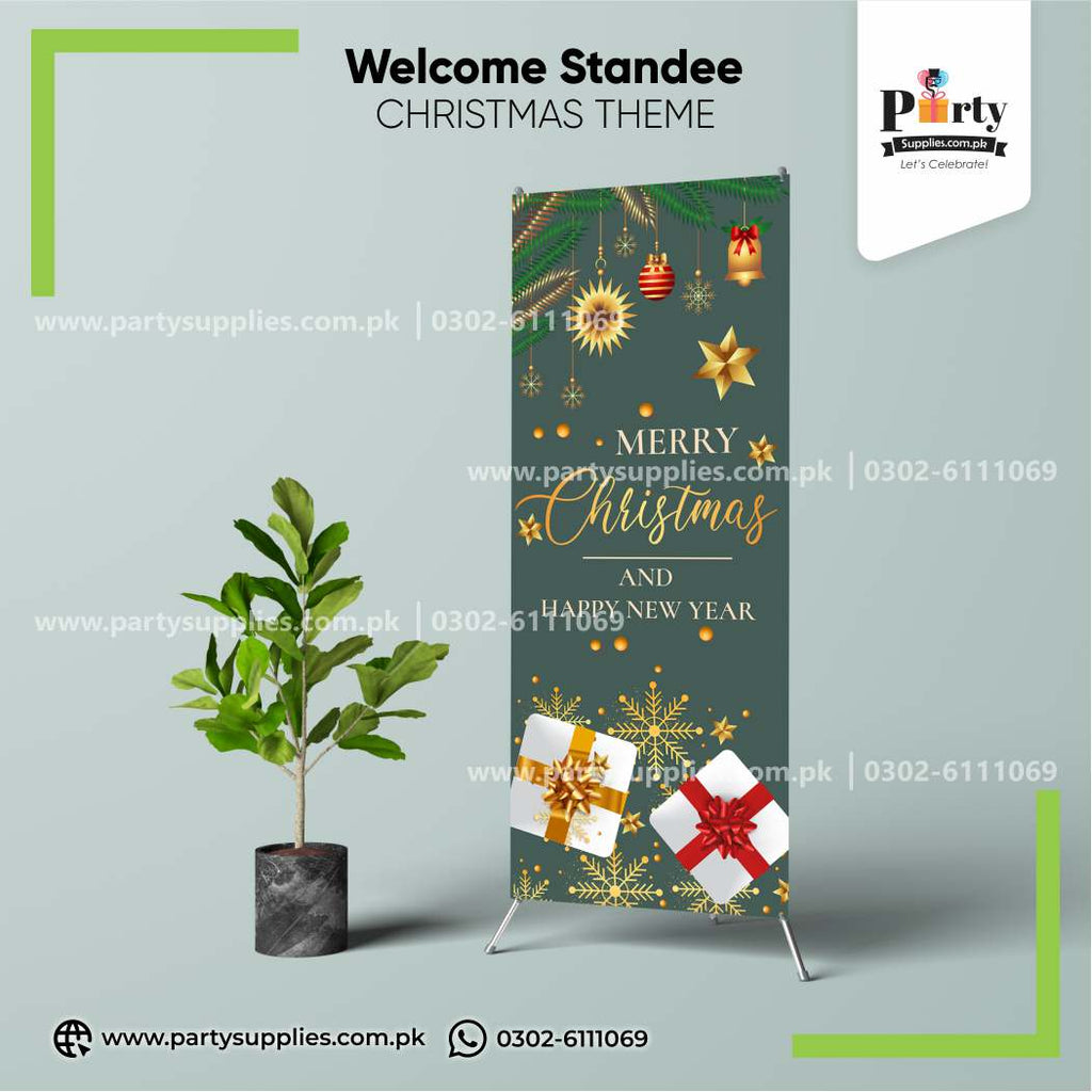 Christmas Party Welcome Standee