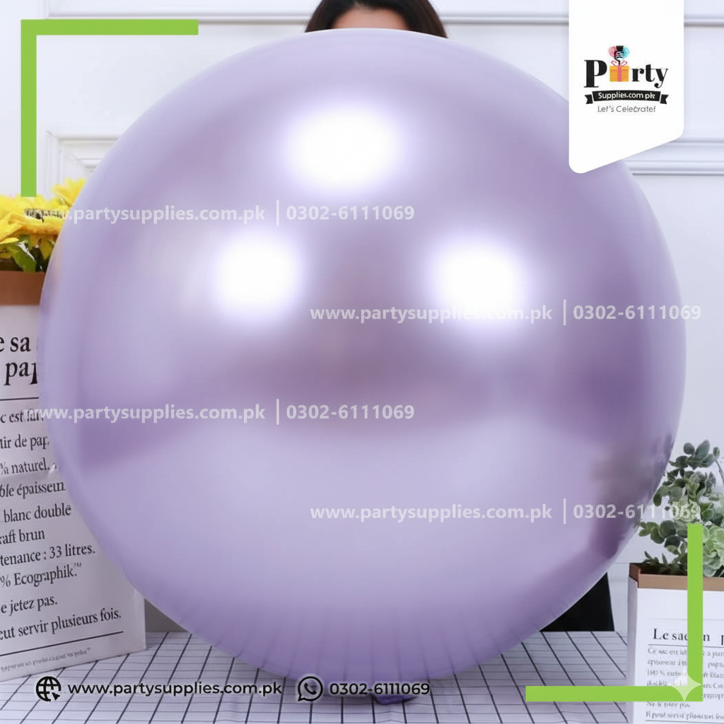 Light Purple 36-Inch Jumbo Chrome Balloons 