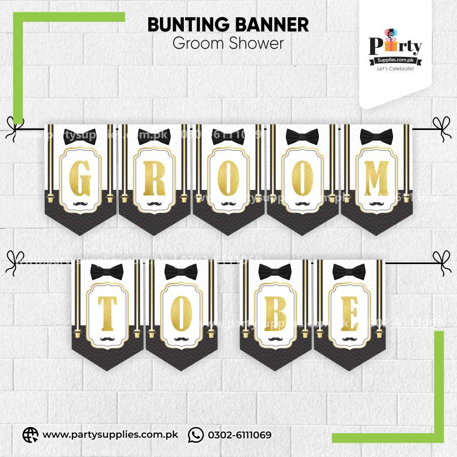 Groom to be Wall Bunting Banner

