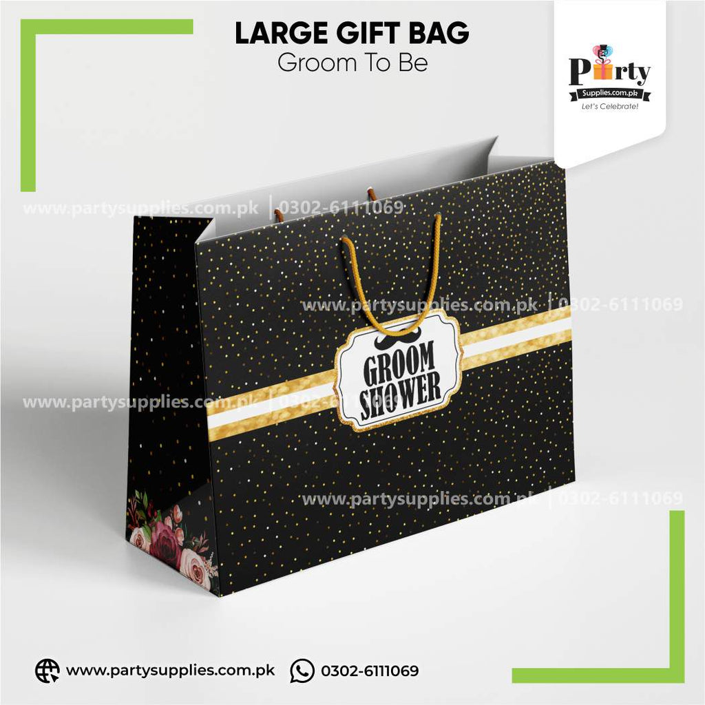 Groom Shower Favor Bags – Elegant Gift Bags for Celebration