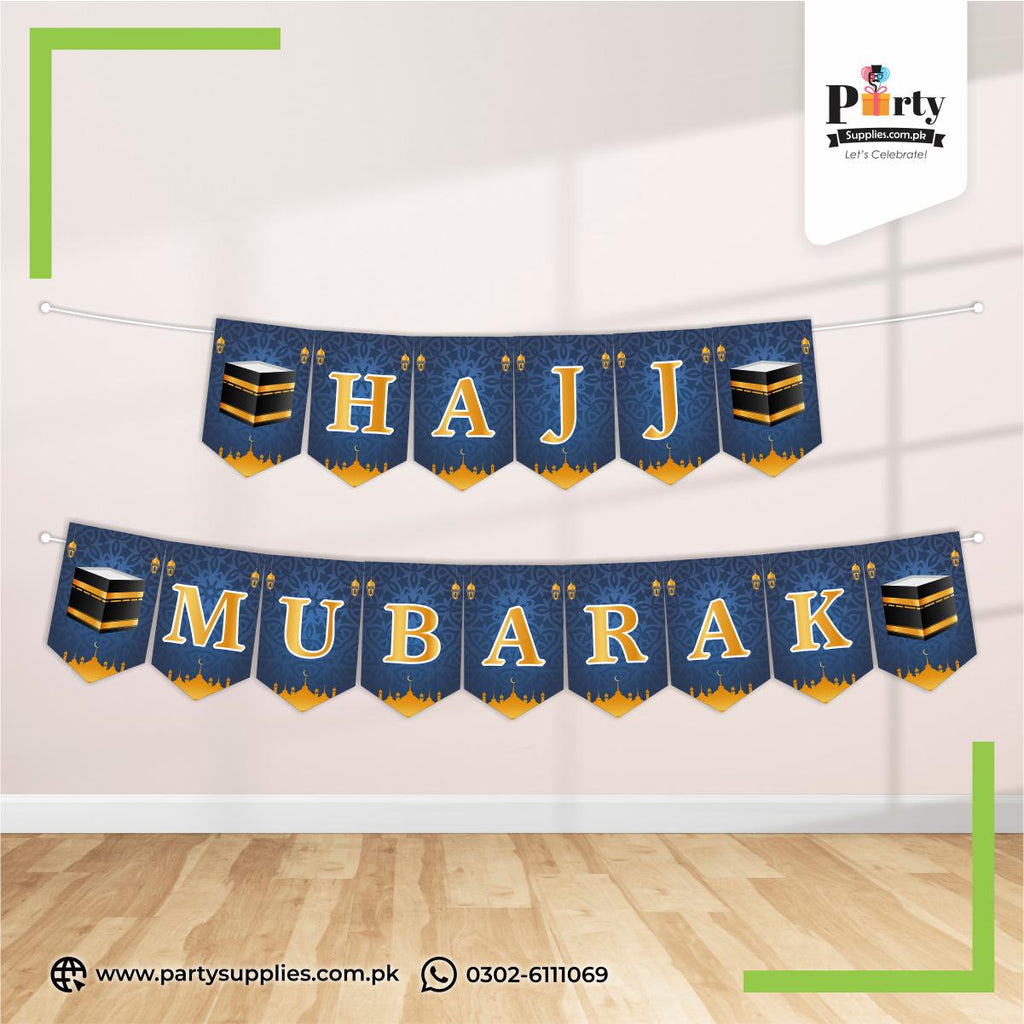 Hajj Mubarak Wall Bunting Banners for Decoration