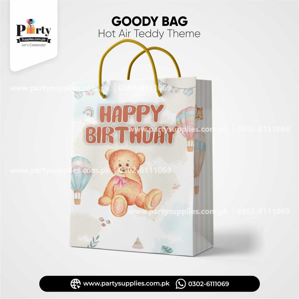 Hot Air Balloon Theme Favor / Goody Bags for Birthday Decorations