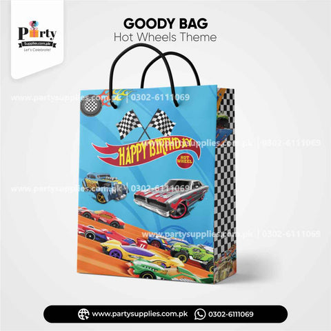 Hot Wheels Theme Favor / Goody Bags for Birthday Party Decorations