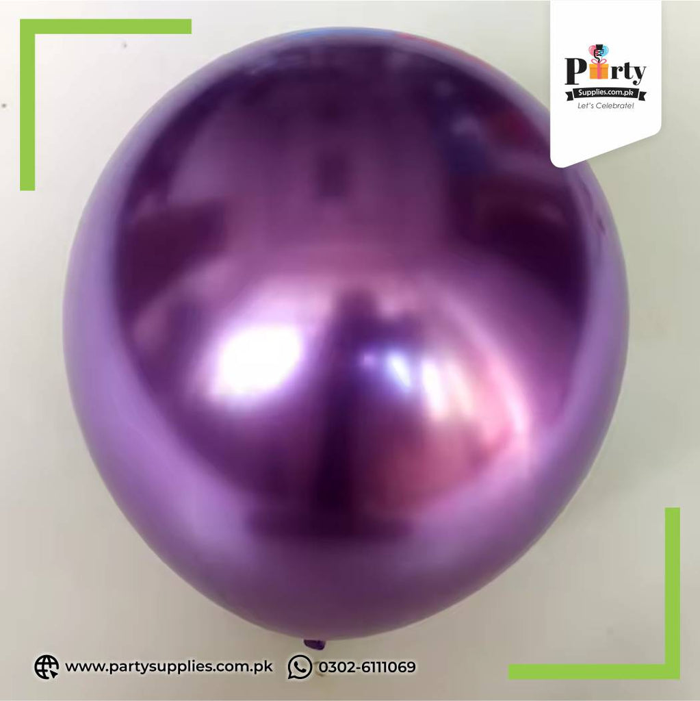 Jambo Metallic Chrome Balloon in Purple Color
