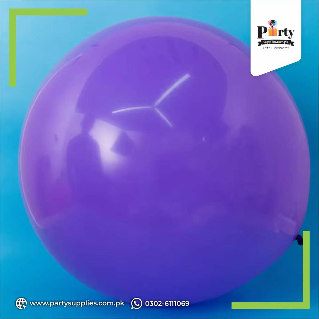 Purple color large latex balloon for decoration