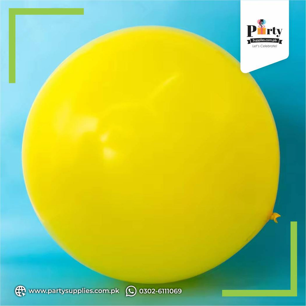 Large size Yellow latex balloon for decoration