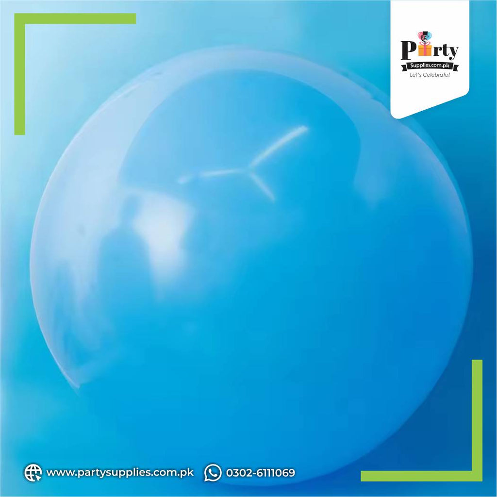Sky blue color plain Latex balloon