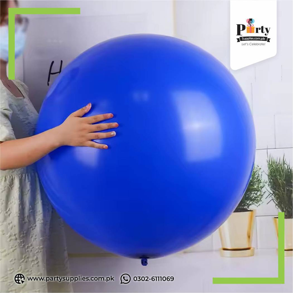 Blue Color Big size 36-Inch Plain Latex Balloon 