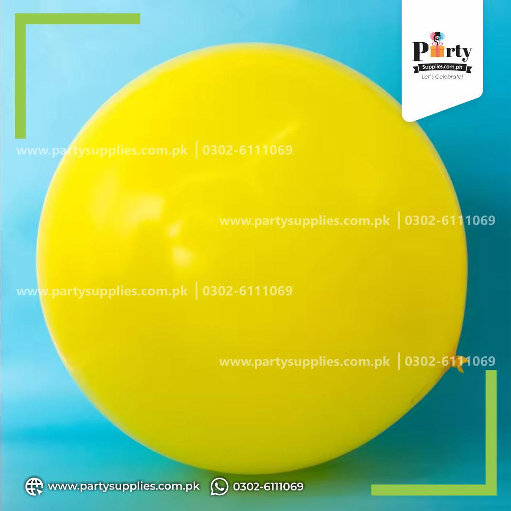 Large size Yellow latex balloon for decoration