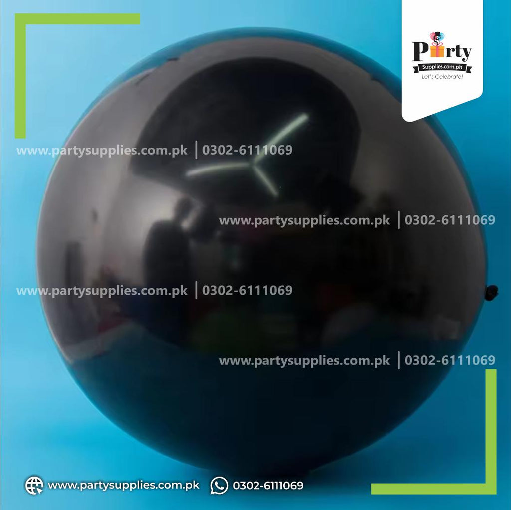 Big size Plain Black Latex Balloon