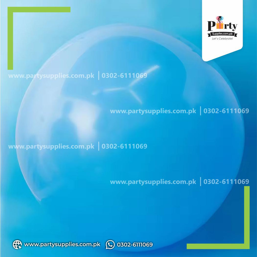 Sky blue color plain Latex balloon