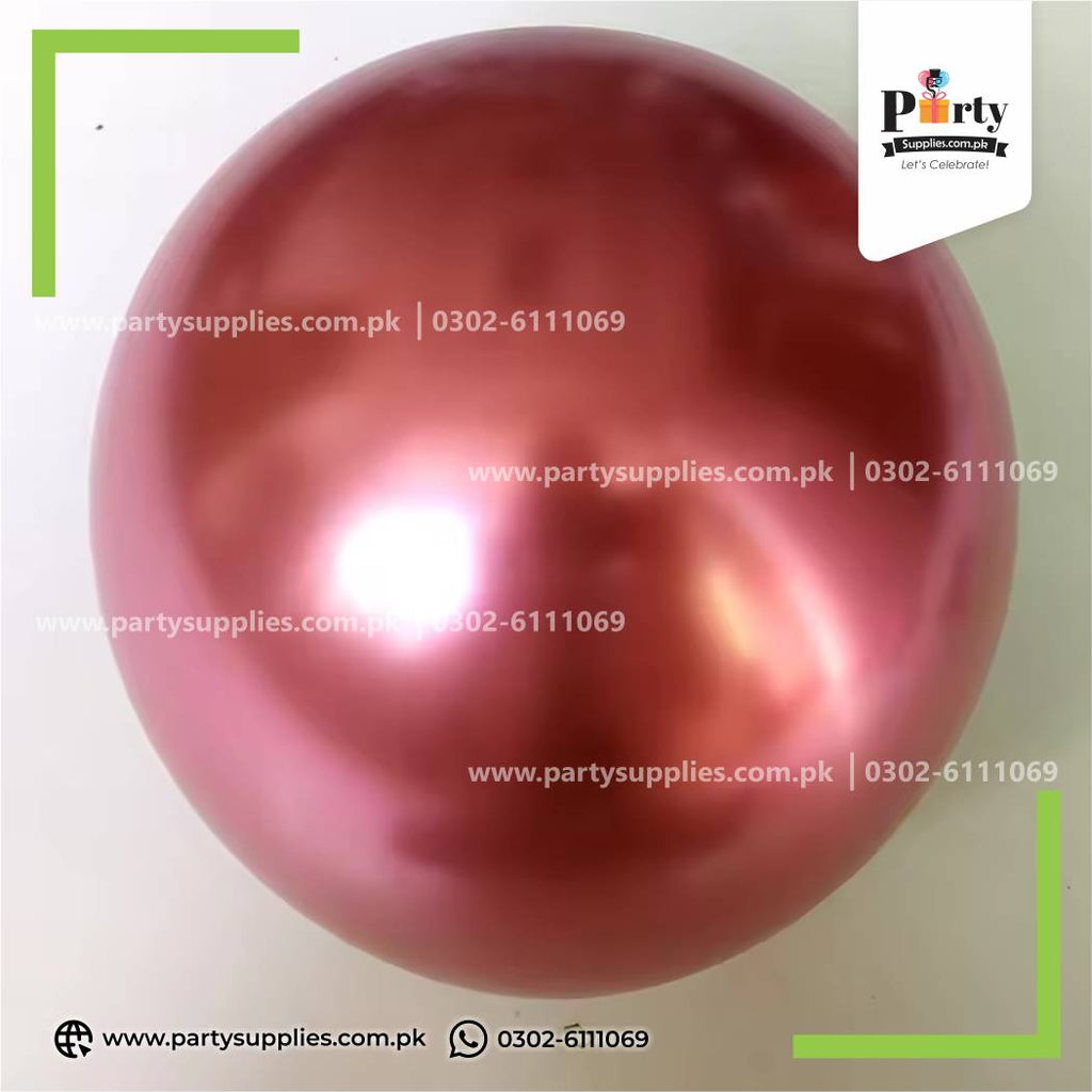 18-Inch Metallic Chrome Balloons – Premium Large Party Balloons
