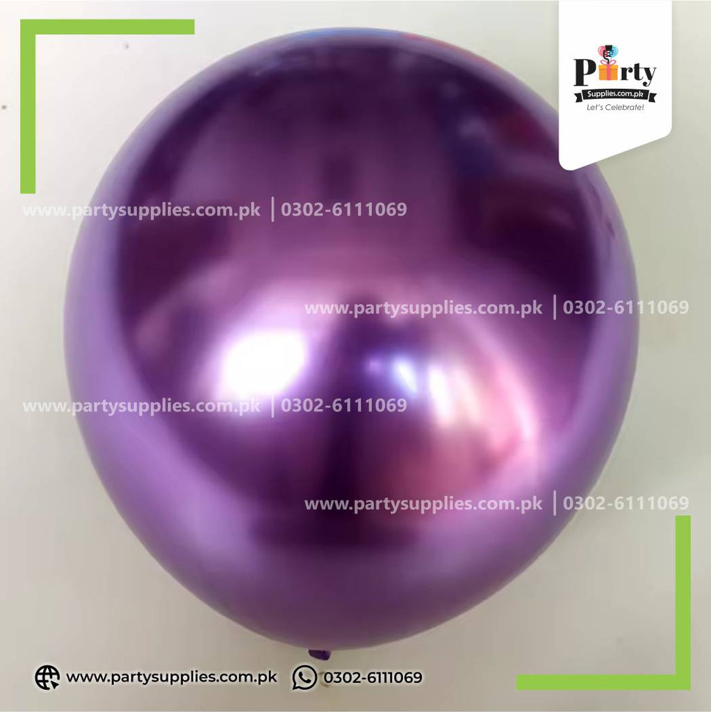 18-Inch Metallic Chrome Balloons – Premium Large Party Balloons