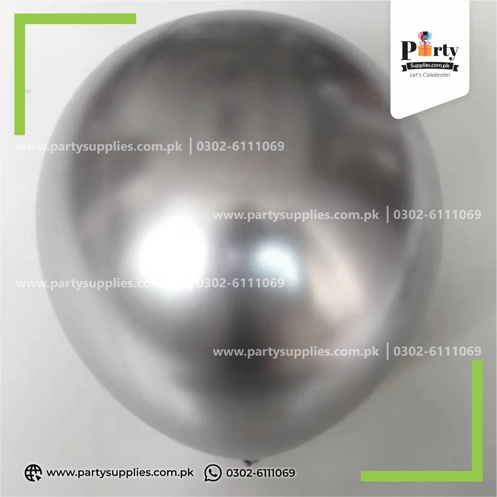 18-Inch Metallic Chrome Balloons – Premium Large Party Balloons