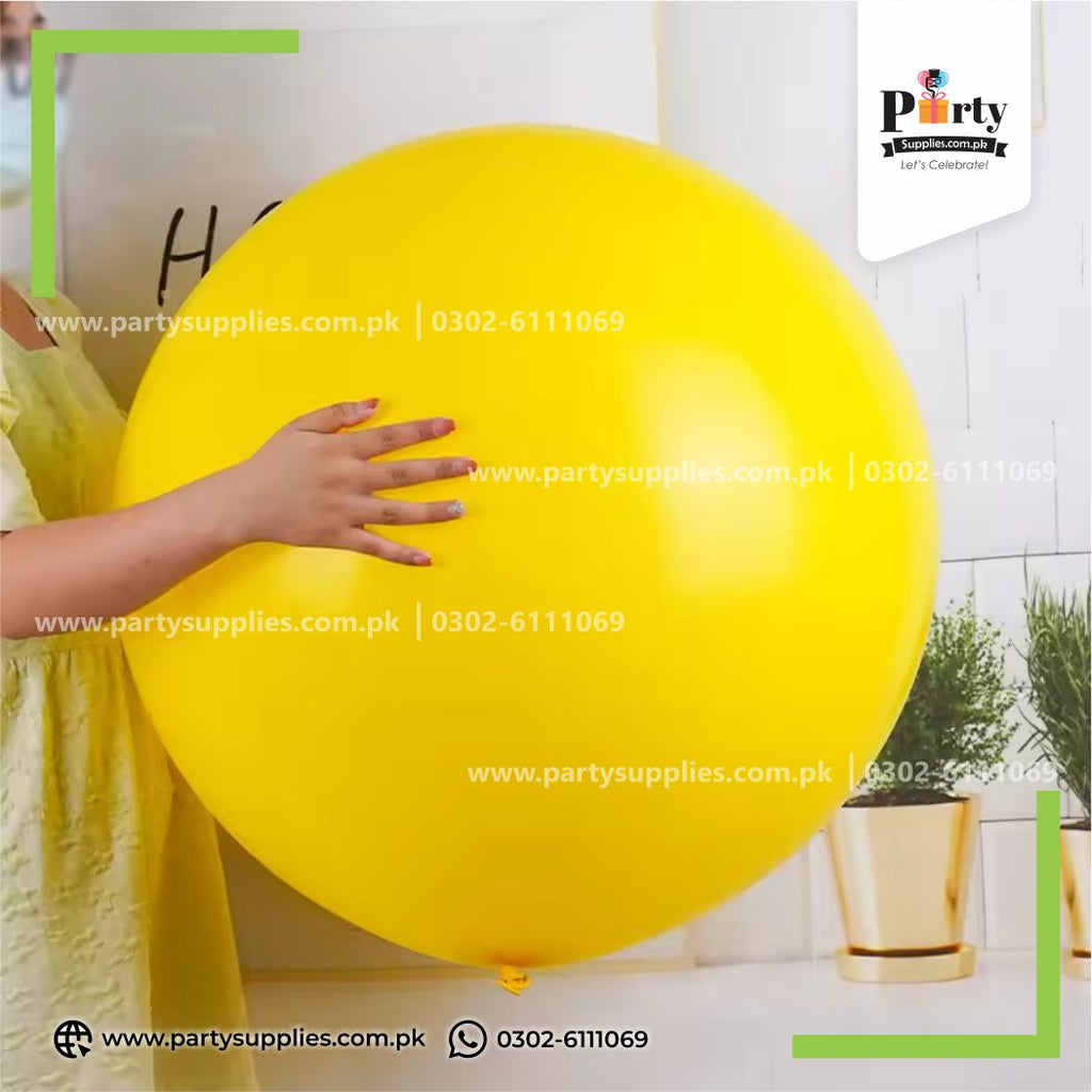 Yellow color large balloon