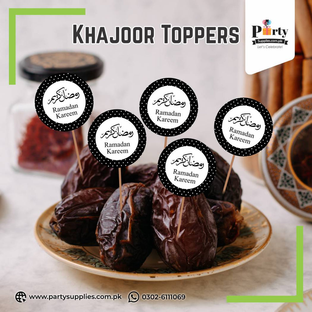 Ramadan Mubarak Cupcake Toppers – Festive Party Cupcake Decorations
