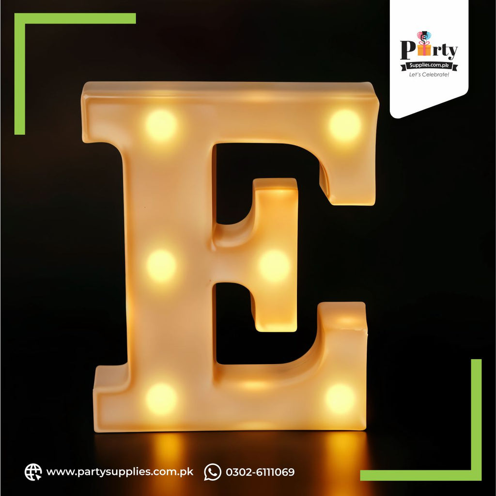 LED Letter E