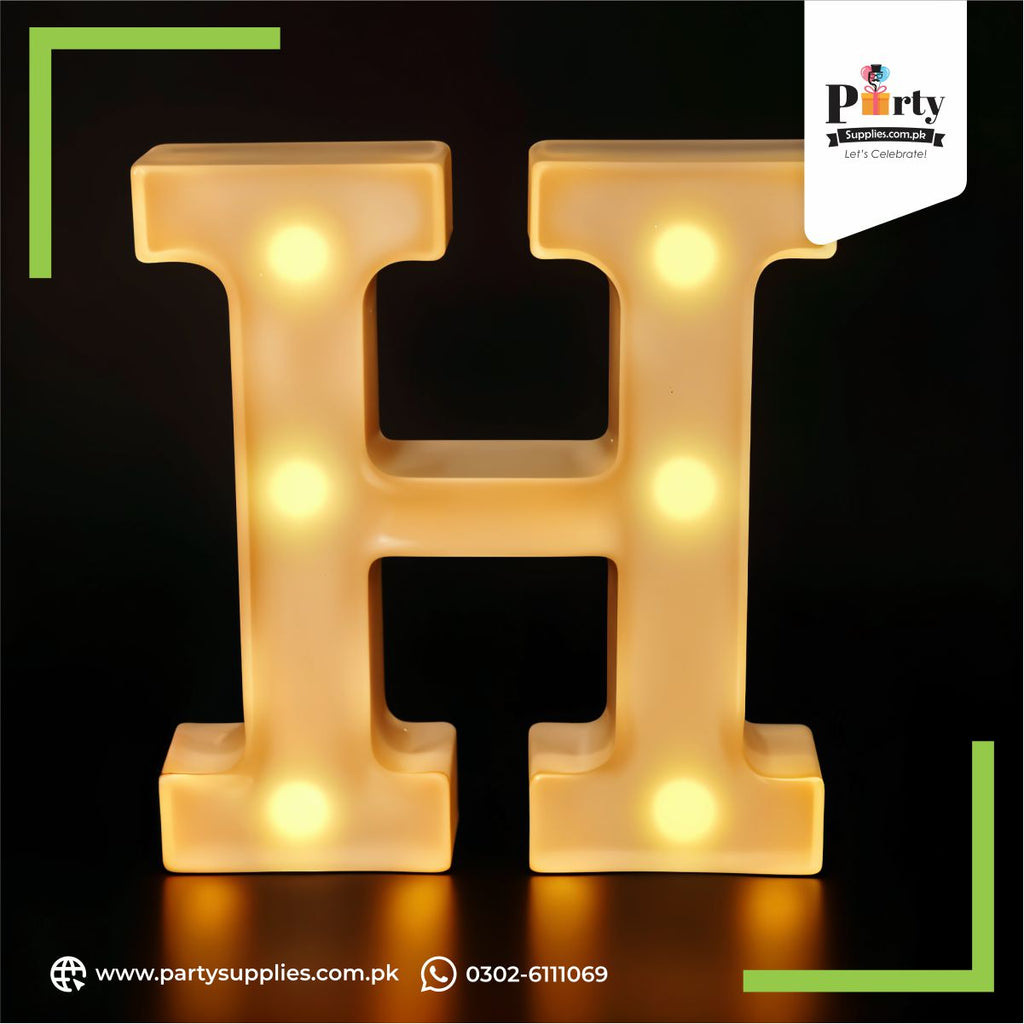 Lighting Alphabet H